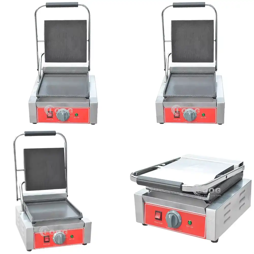 Sandwich Press Panini - Commerciële Panini-pers van roestvrij staal, elektrische