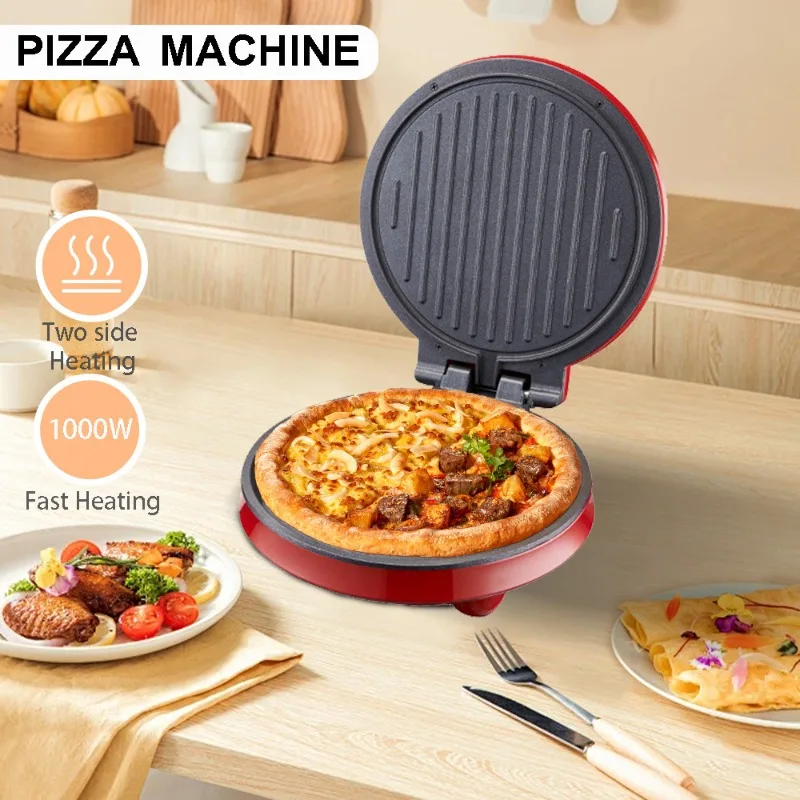 Sandwich Press Panini - 110V elektrische pizzamachine, dubbelzijdig verwarmende elektrische