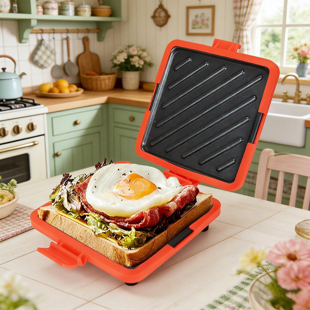 Sandwich Press Panini - Magnetron-toaster, sandwichmaker, bakpan, antiaanbaklaag, vaatwasserbestendig, snelle