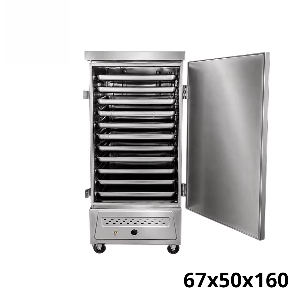 Commercial Kitchen Cabinet - Fabrikant Robuuste RVS Rijststoompan 12 Bakken