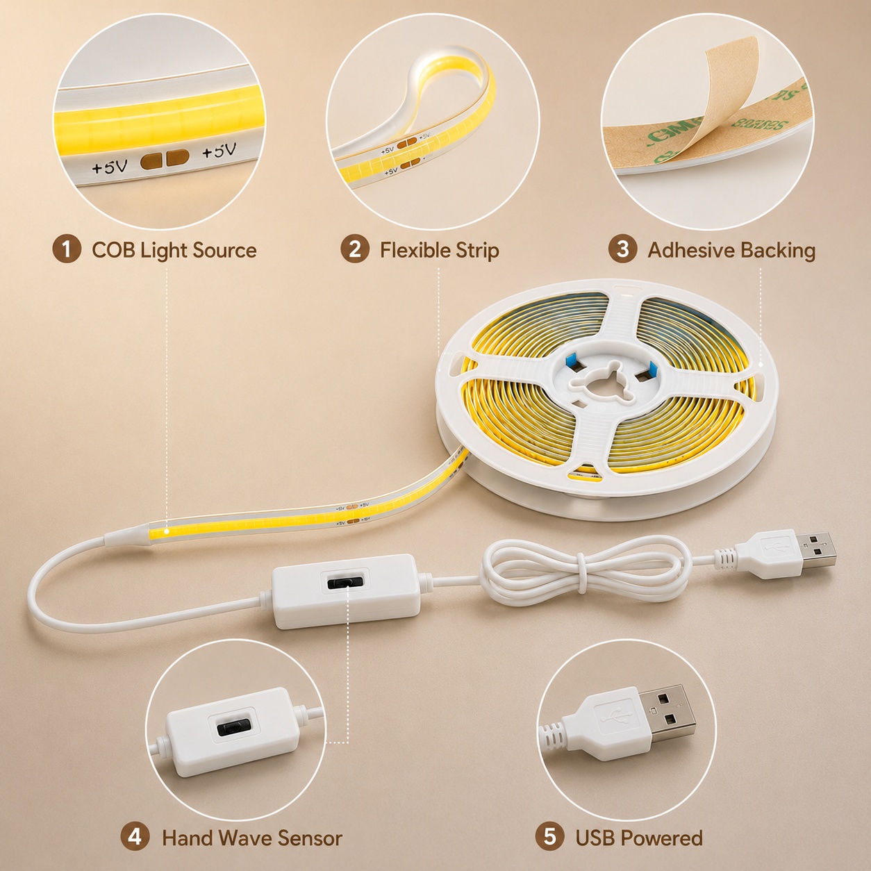 COB LED-lichtstrip met bewegin - Commercial Kitchen Cabinet recensie en prijs