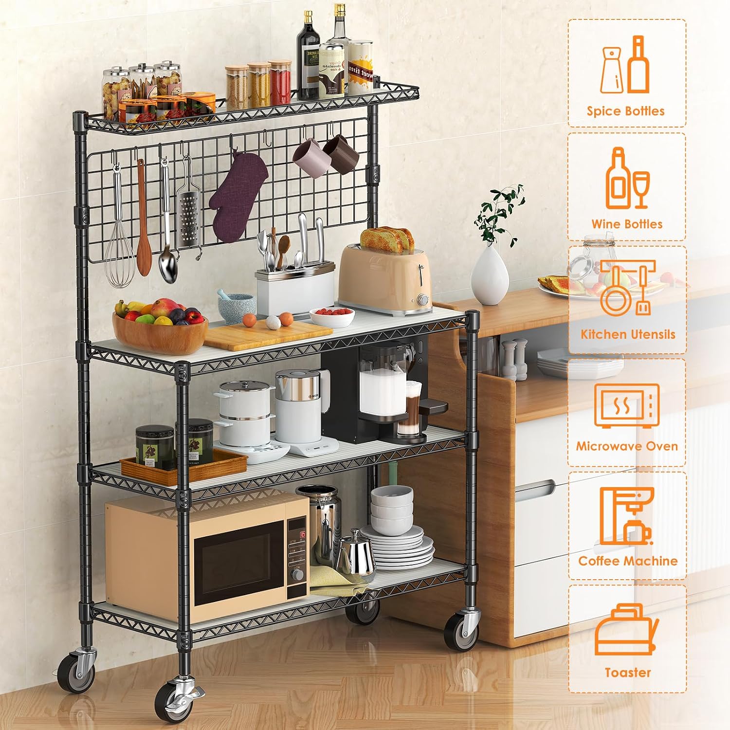Bakkersrek Display Stand Opsla - Commercial Kitchen Microwave recensie en prijs