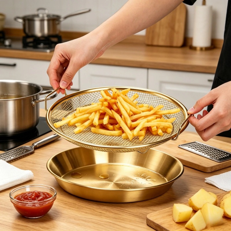 Gouden Heavy Duty Frituurmandj - Commercial Kitchen Appliance recensie en prijs