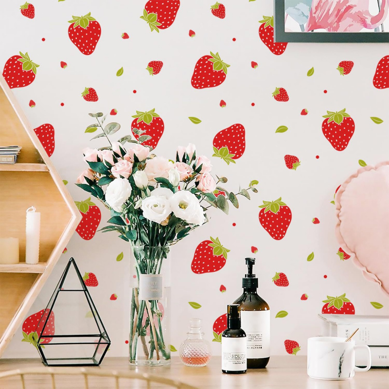 Transparante aardbeien-wandsti - Commercial Kitchen Wall Panels recensie en prijs