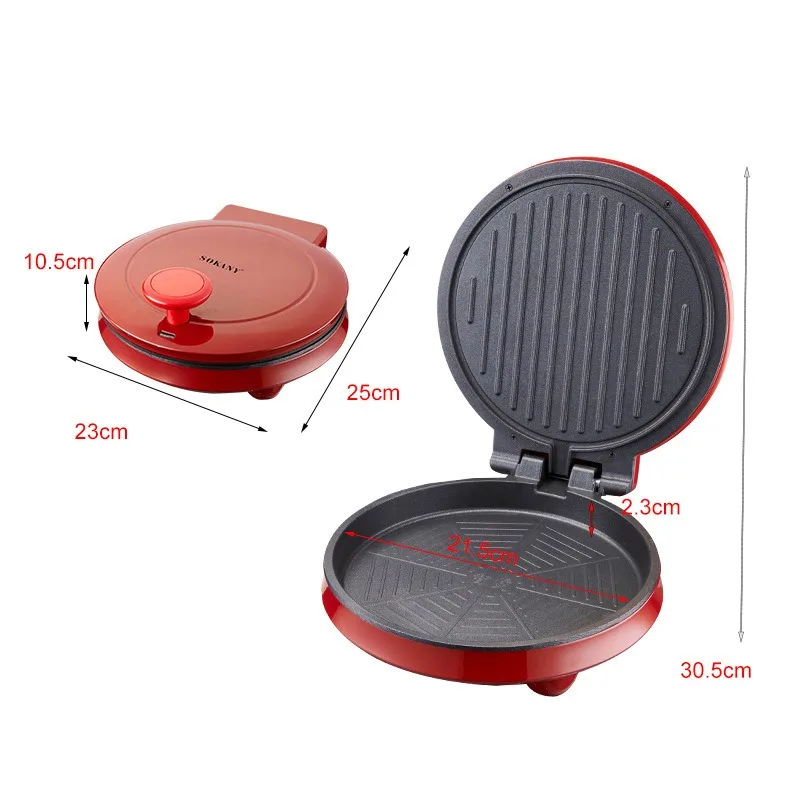 110V elektrische pizzamachine, - Sandwich Press Panini recensie en prijs
