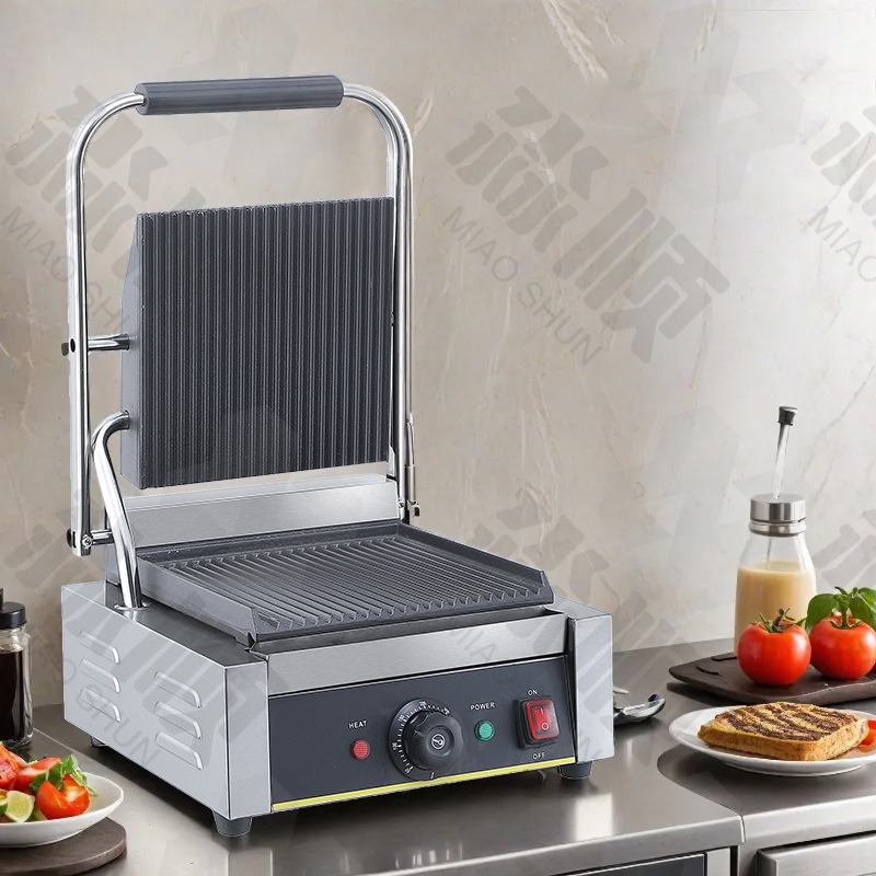 Commerciële elektrische grillp - Sandwich Press Panini recensie en prijs