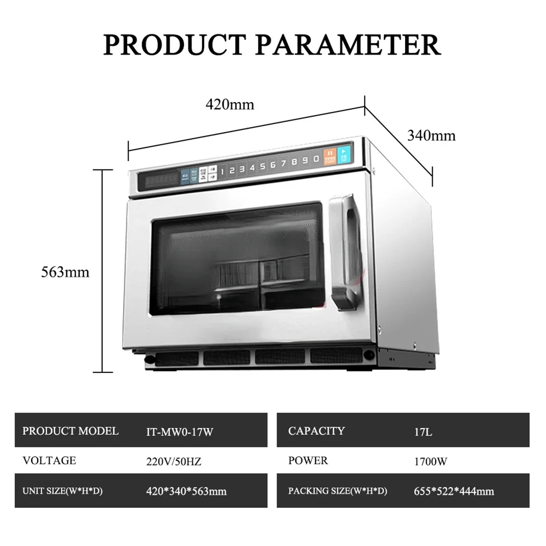 Bestseller FirstHot Selling 17 - Commercial Kitchen Microwave recensie en prijs