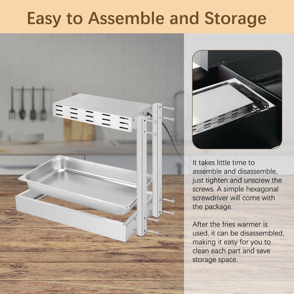 Frietenverwarmer, commerciële  - Commercial Kitchen Cabinet recensie en prijs