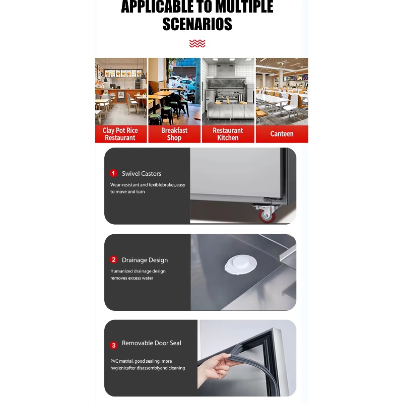 Commerciële elektrische roestv - Commercial Kitchen Cabinet recensie en prijs